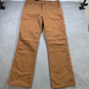 Dickies Mens Carpenter‎ Pants 38x34 Rinsed Brown Duck Canvas LU239RBD NWT